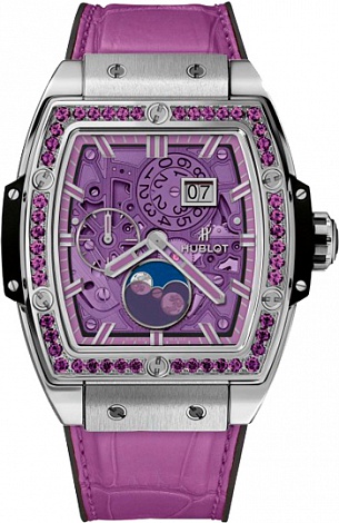 Fake Hublot Spirit of Big Bang Moonphase Violet 647.NX.4771.LR.1205 watch